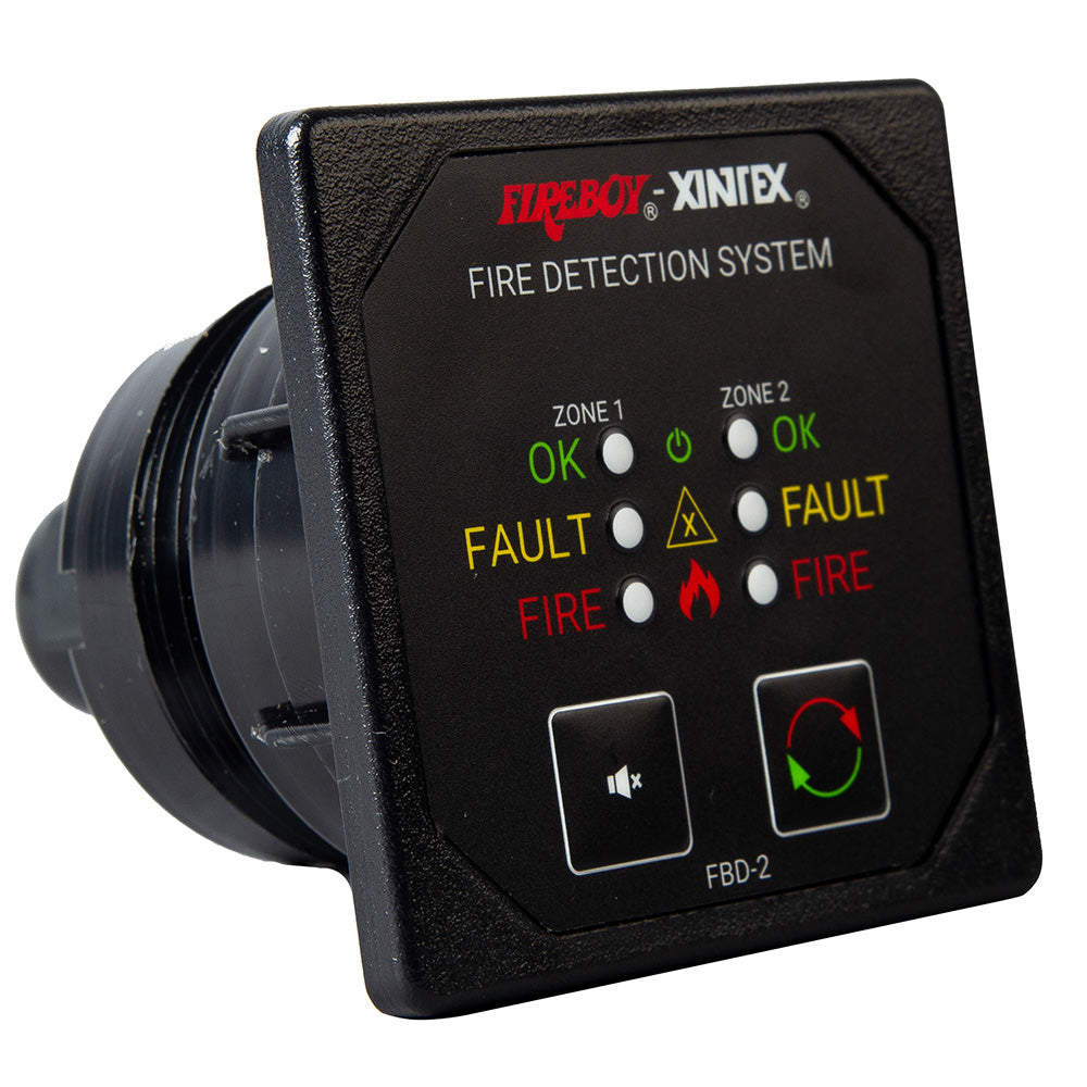 Panneau d'alarme Fireboy-Xintex à deux zones - Écran 2-5/8" - 12/24 V CC
