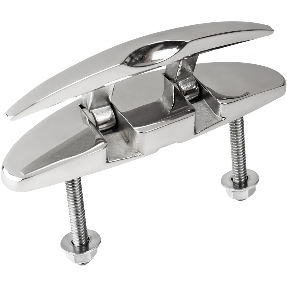 Taquet pliant ovale Sea-Dog 5" en acier inoxydable avec boulons hexagonaux cachés