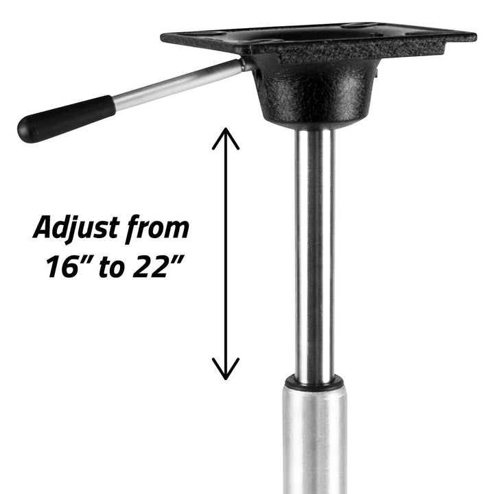 Piédestal Wise King Pin Power Rise - Réglable de 16" à 22-3/8"