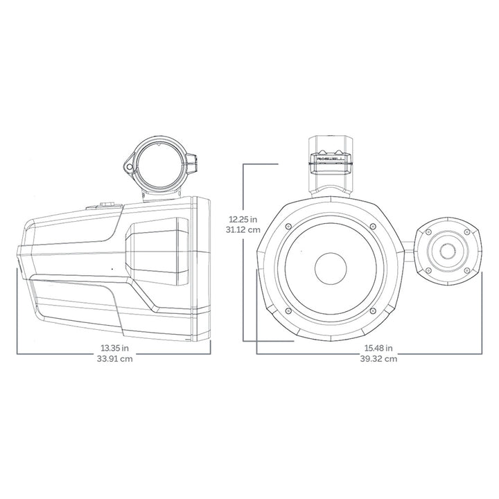 Roswell R1 Pro Tower Speakers - White - 200W RMS  400W Peak Power