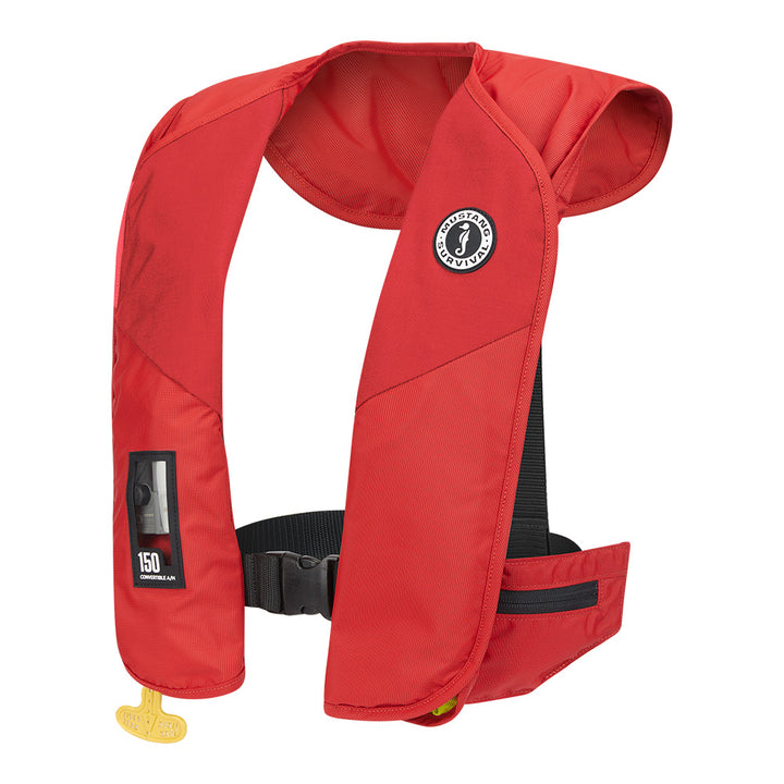 Gilet de sauvetage gonflable convertible Mustang MIT 150 - Rouge