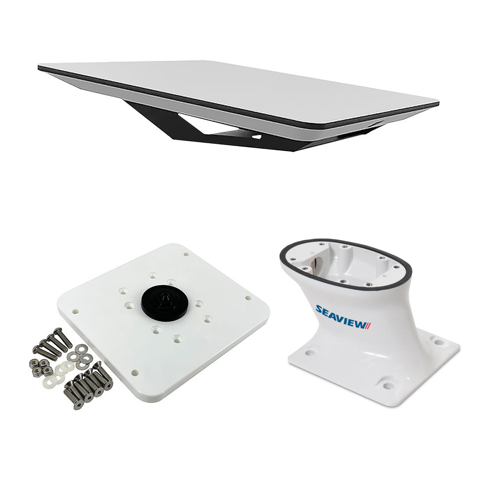 KVH Starlink Flat Panel Kit w/5" Seaview Pedestal Mount ADASTLKA Starlink Top Plate