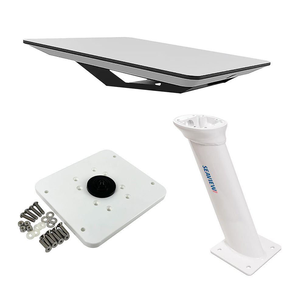 KVH Starlink Flat Panel Kit w/16" Seaview Pedestal Mount ADASTLKA Starlink Top Plate