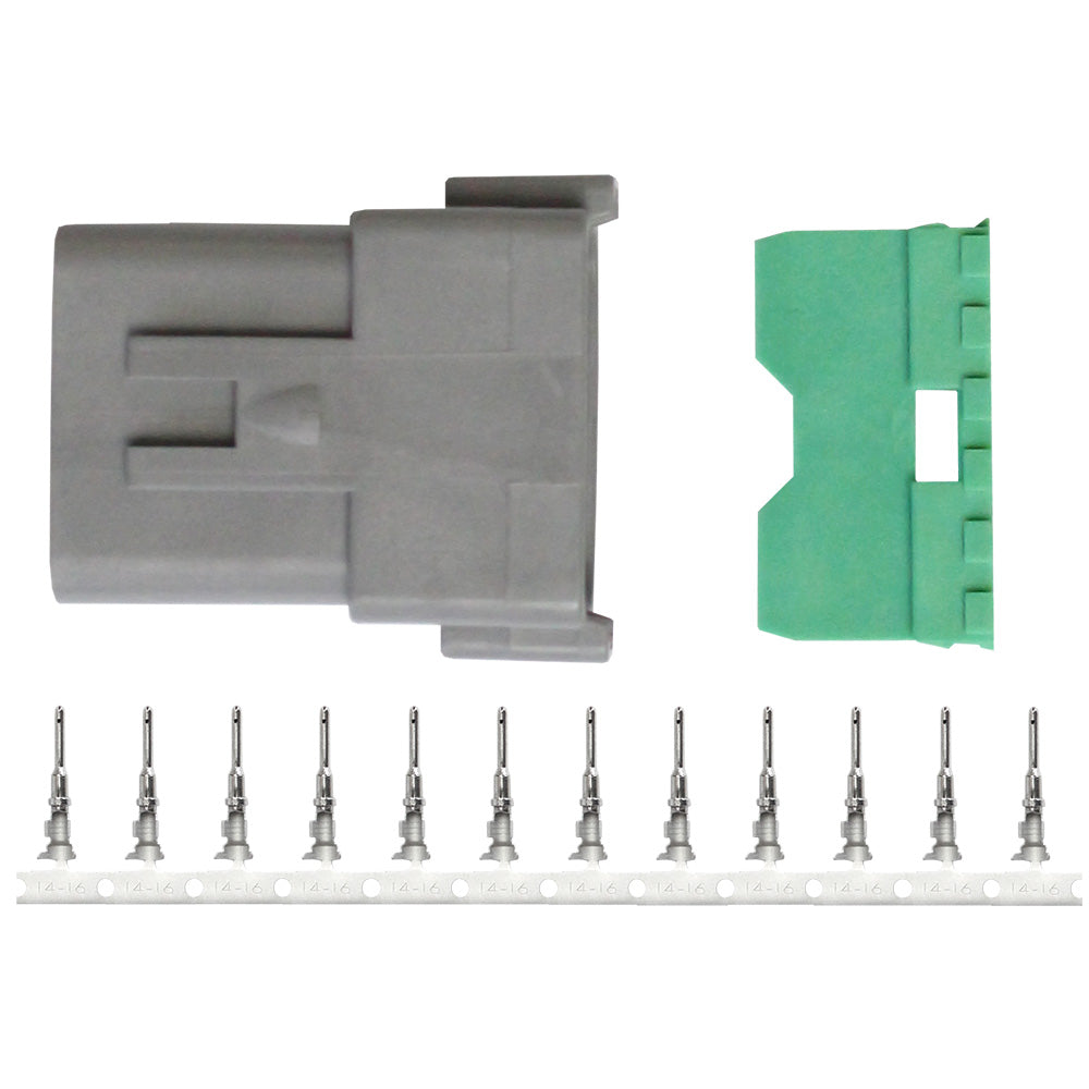Kit de réparation de prise Pacer DT Deutsch - 14-18 AWG (12 positions)