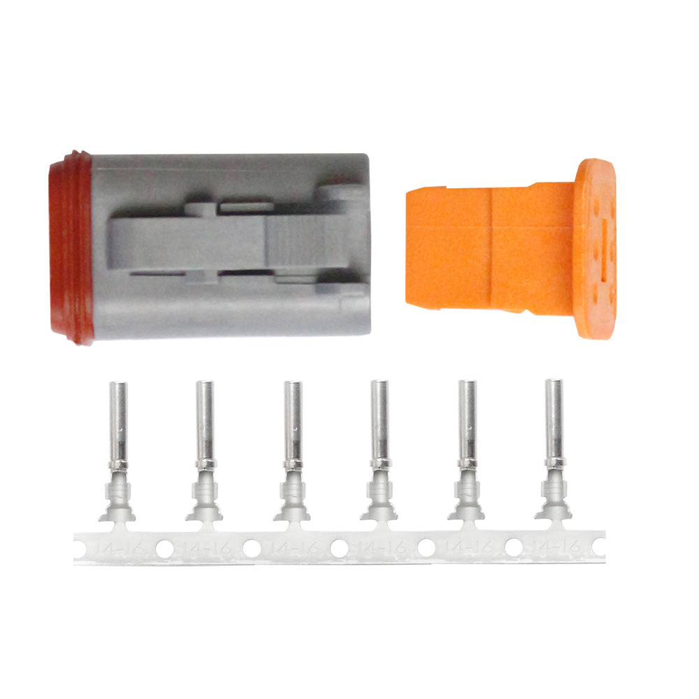 Kit de réparation de prise Pacer DT Deutsch - 14-18 AWG (6 positions)