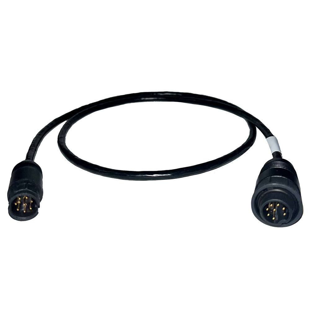 Câble adaptateur Echonautics 1 m avec connecteur mâle 8 broches Black Box pour transducteurs Echonautics 300 W, 600 W 1 kW
