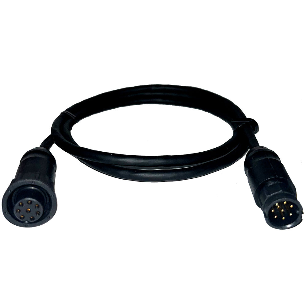 Câble adaptateur Echonautics 1 m avec connecteur Garmin femelle 8 broches pour transducteurs Echonautics 300 W, 600 W 1 kW