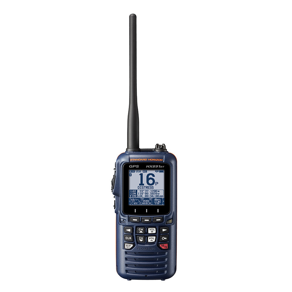 Radio VHF portable Standard Horizon HX891BT avec Bluetooth - Bleu marine