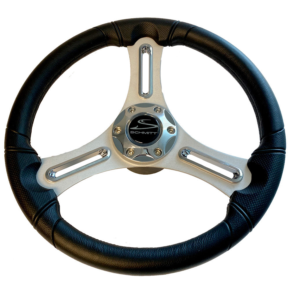 Roue Schmitt Marine Torcello 14" - Série 03 - Roue en polyuréthane avec embout chromé - Rayons brossés - Tige conique 3/4" - Emballage de vente au détail