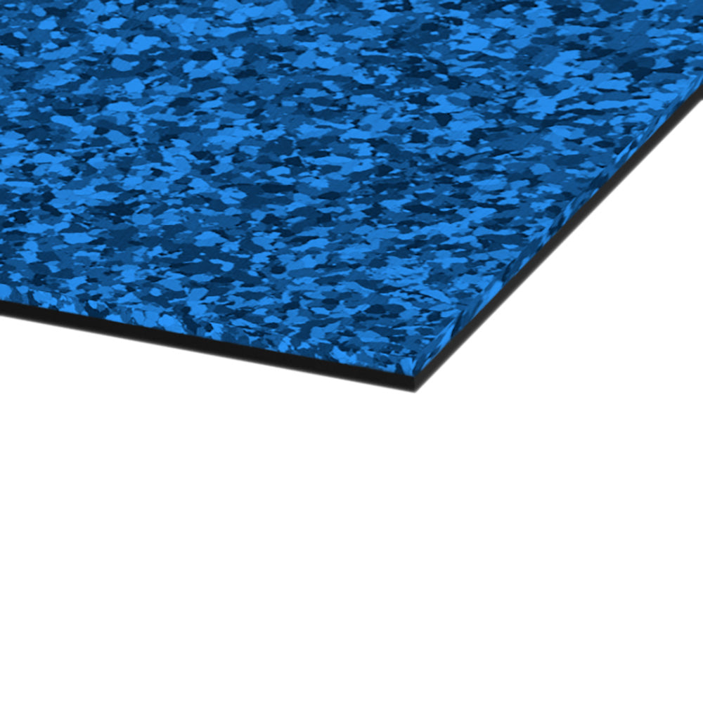 SeaDek 40" x 80" 6 mm, feuille bicolore complète – Texture brossée – Aqua Camo/Noir (1016 mm x 2032 mm x 6 mm)