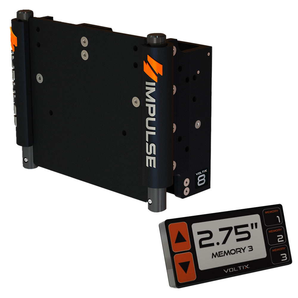 Plaque de cric électrique IMPULSE 8" avec commande intelligente - Noir anodisé