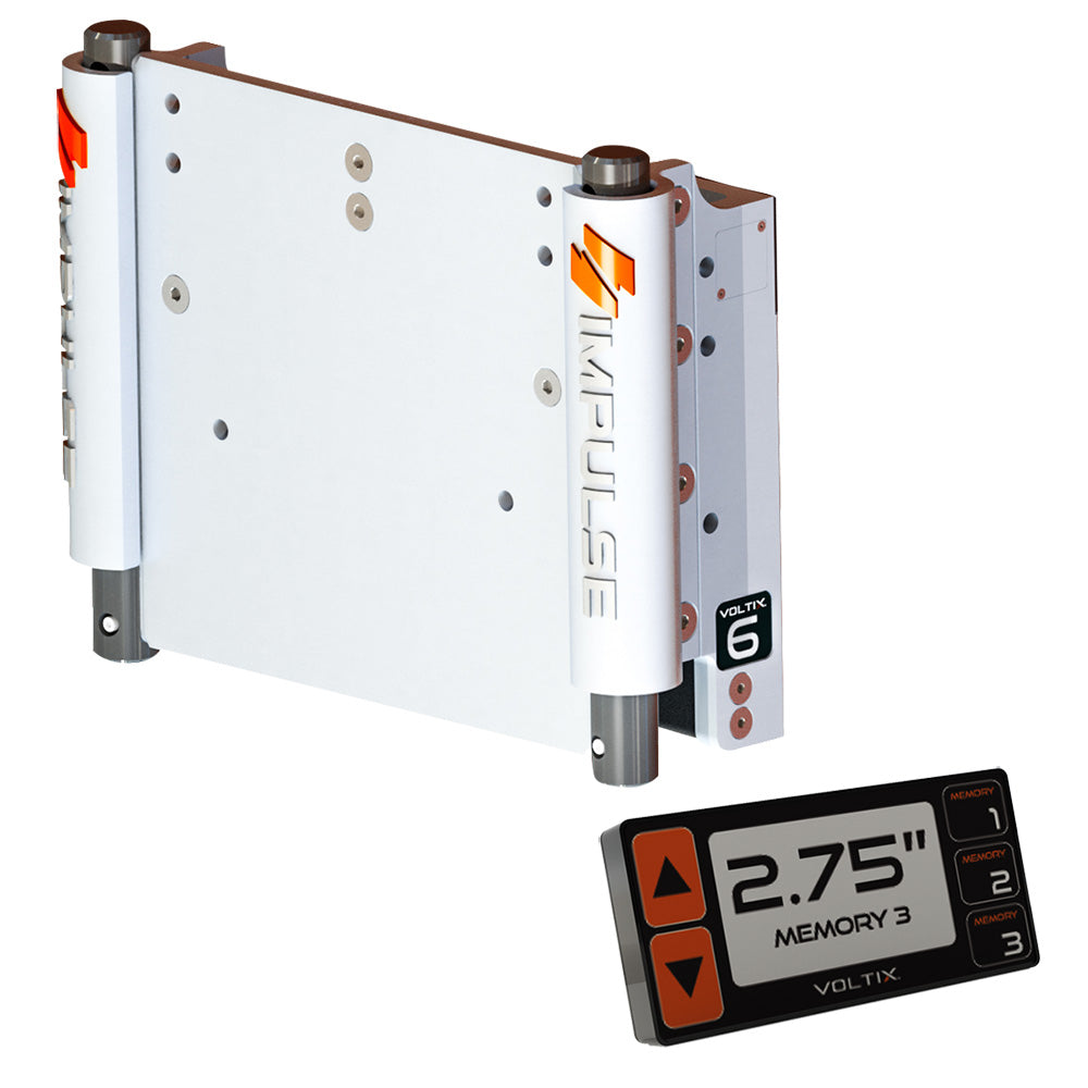Plaque de cric électrique IMPULSE XL 6" avec commande intelligente - Cerakote blanc