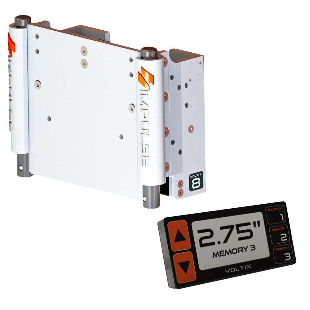 Plaque de cric électrique IMPULSE XL 8" avec commande intelligente - Cerakote blanc