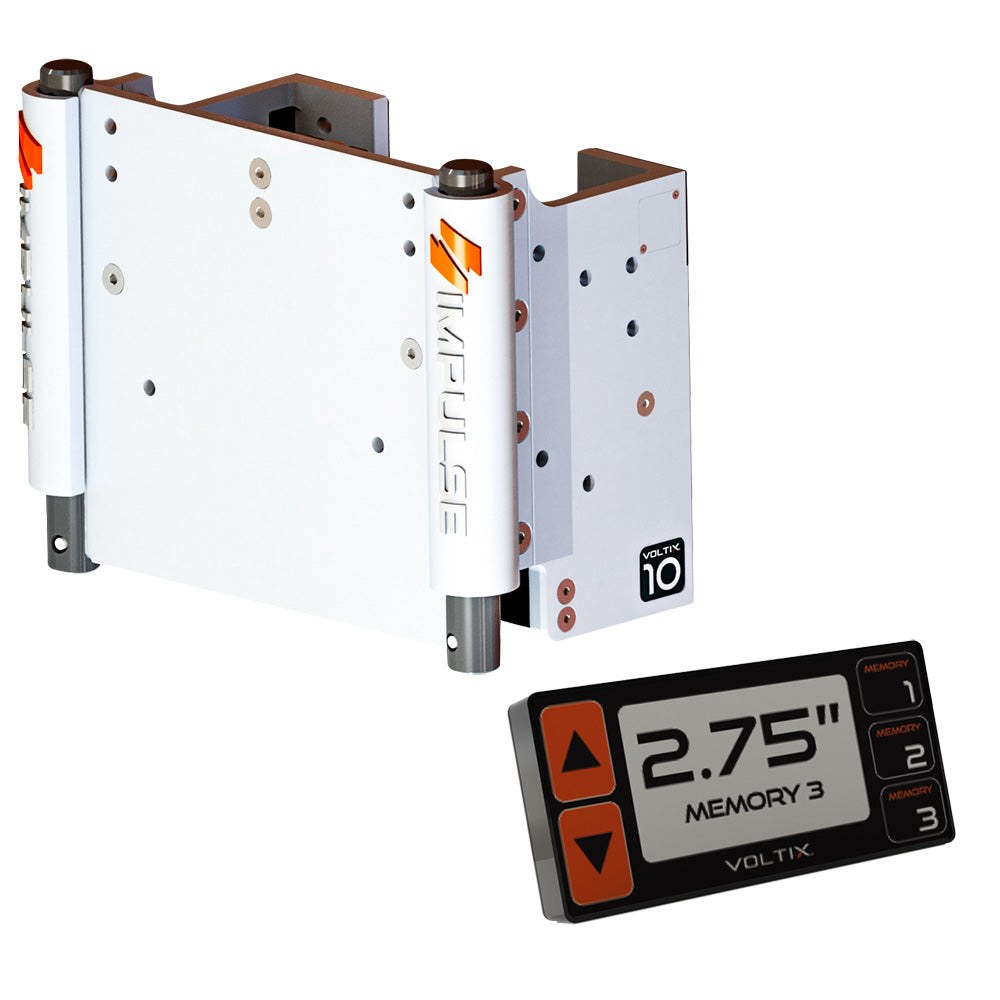 Plaque de cric électrique IMPULSE XL 10" avec commande intelligente - Cerakote blanc