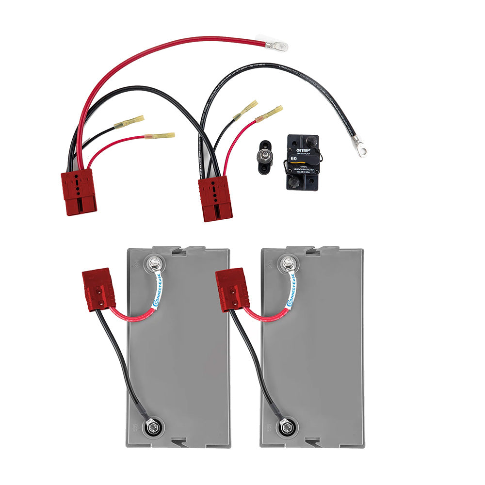 Kit de connexion pour moteur de pêche à la traîne Connect-Ease 24 V Pro avec chargeur