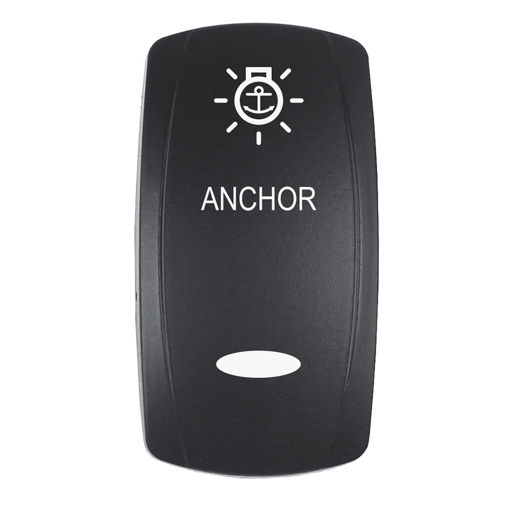 Actionneur Pacer - Interrupteurs Contura série « ANCHOR » f/V - Noir - Gravure laser (lumière supérieure/inférieure)