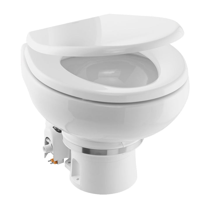 Dometic MasterFlush MF 7120 - White - Electric Macerating Toilet w/Orbit Base  Slow Close Seat - Freshwater - 12V