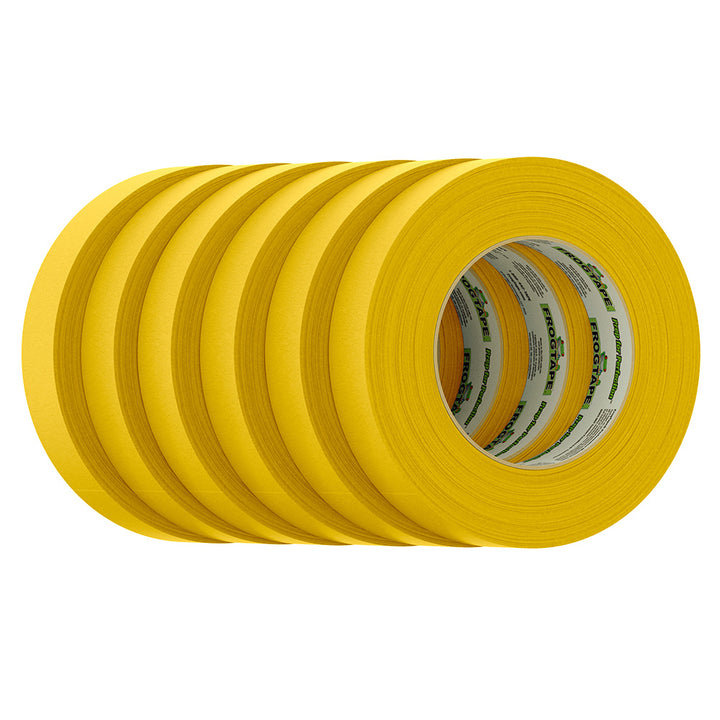 Ruban de masquage FrogTape CP 225 à adhérence moyenne-élevée - 24 mm x 55 m x 12 paquets - Or - Classé f/225F