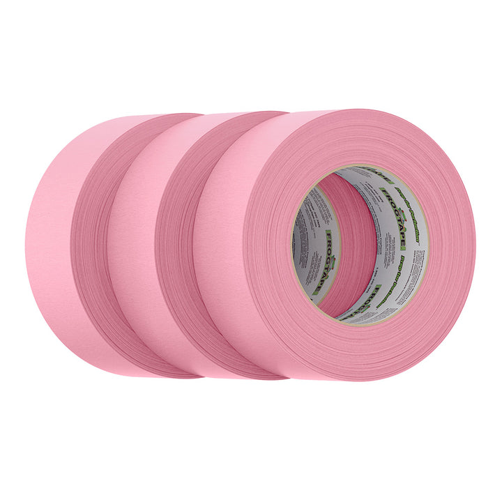 Ruban de masquage FrogTape CP 325 à adhérence moyenne-élevée - 48 mm x 55 m x 6 pièces - Rose - Conforme à la norme 325F