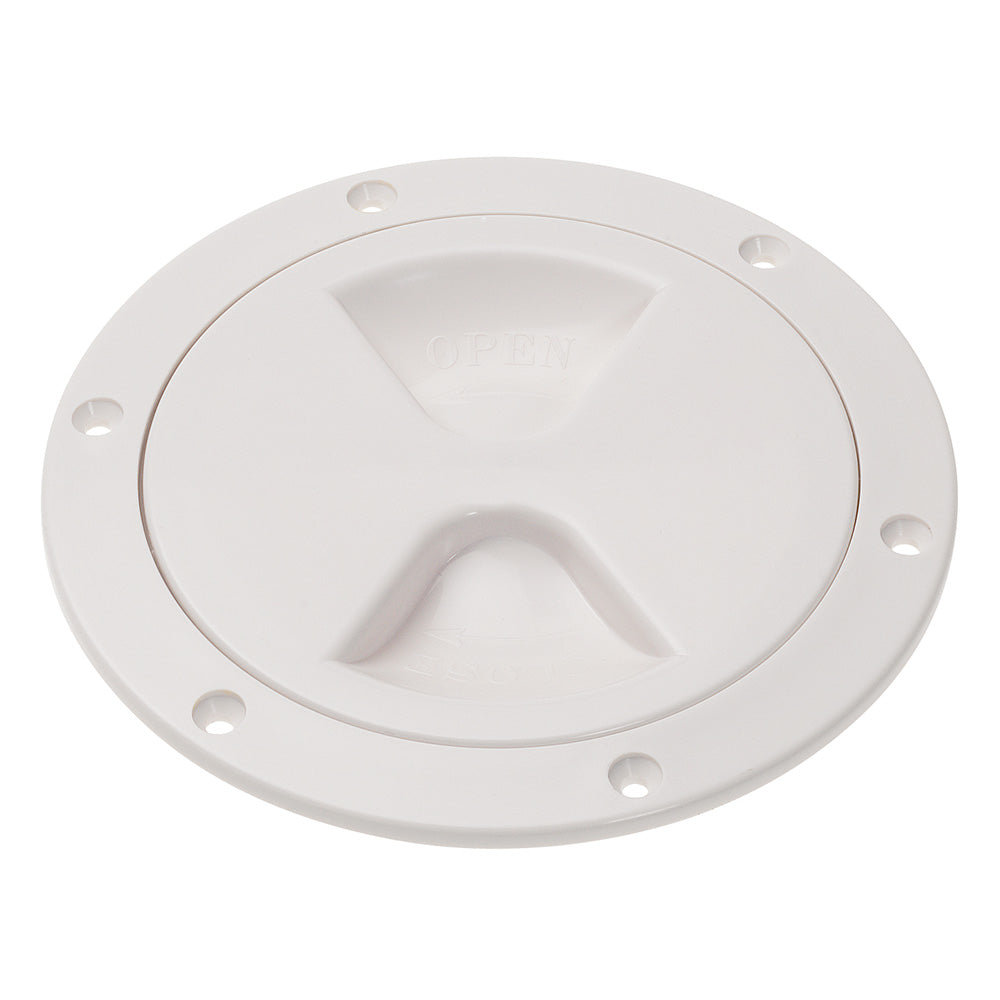 Couvercle d'inspection à vis Barton Marine - 103 mm (6 po) - Blanc