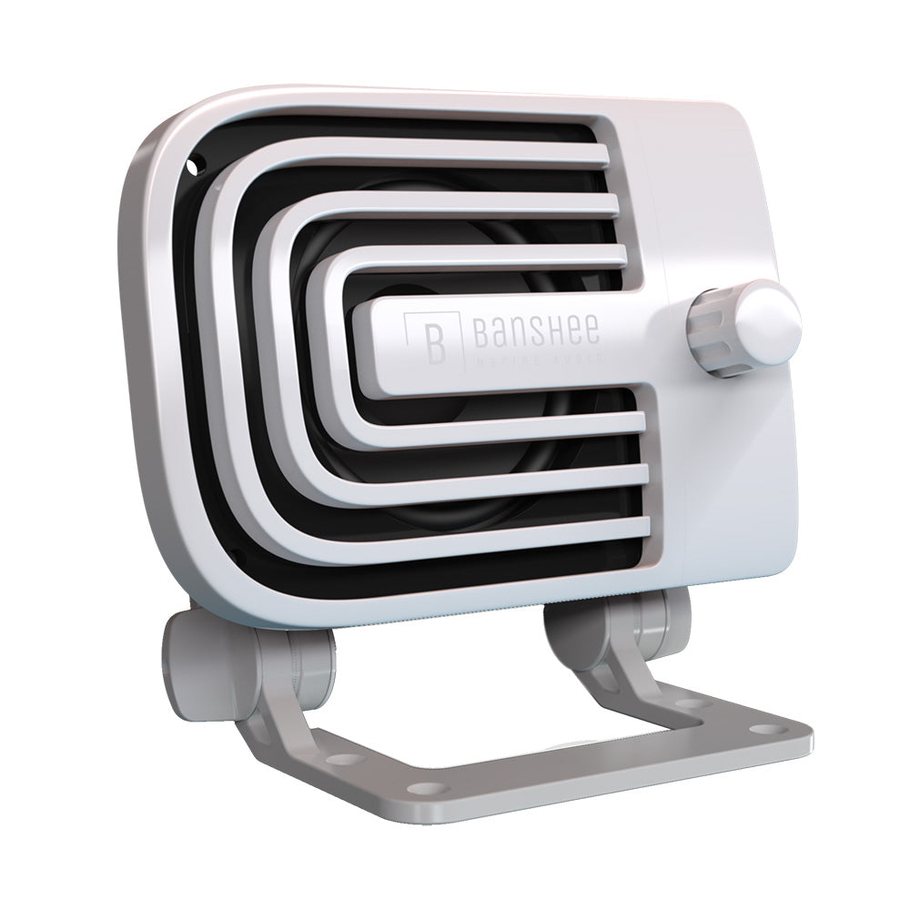 Haut-parleur VHF externe actif Banshee Marine - Blanc
