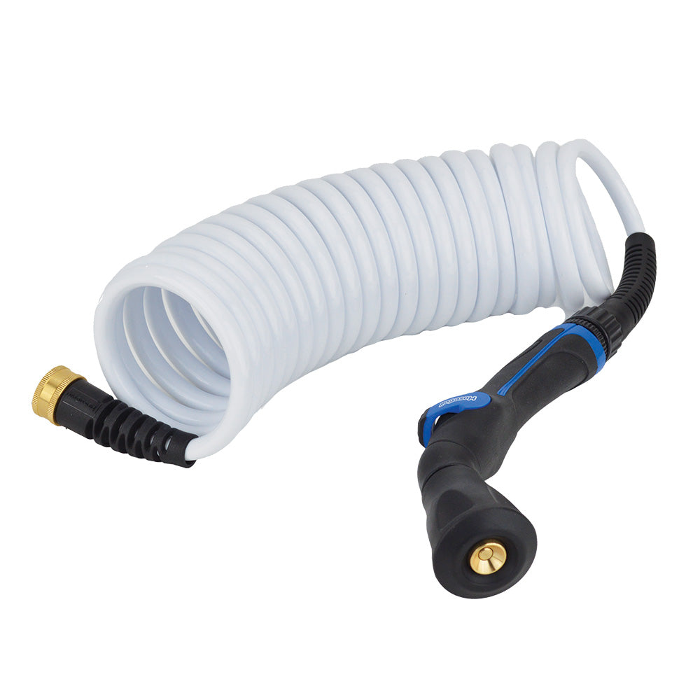 Système de pulvérisation HoseCoil Skipper avec tuyau de 20 pi 3/8 po - Blanc