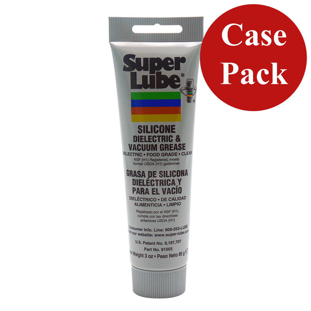 Graisse diélectrique sous vide en silicone Super Lube - Tube de 3 oz * Caisse de 12