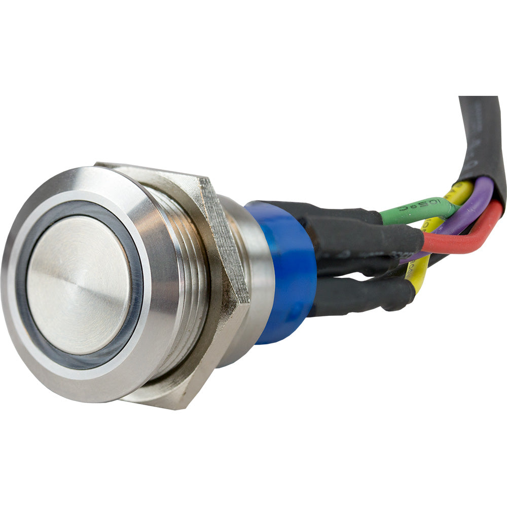 Interrupteur marche/arrêt à bouton-poussoir LED Sea-Dog - Acier inoxydable 304 formé