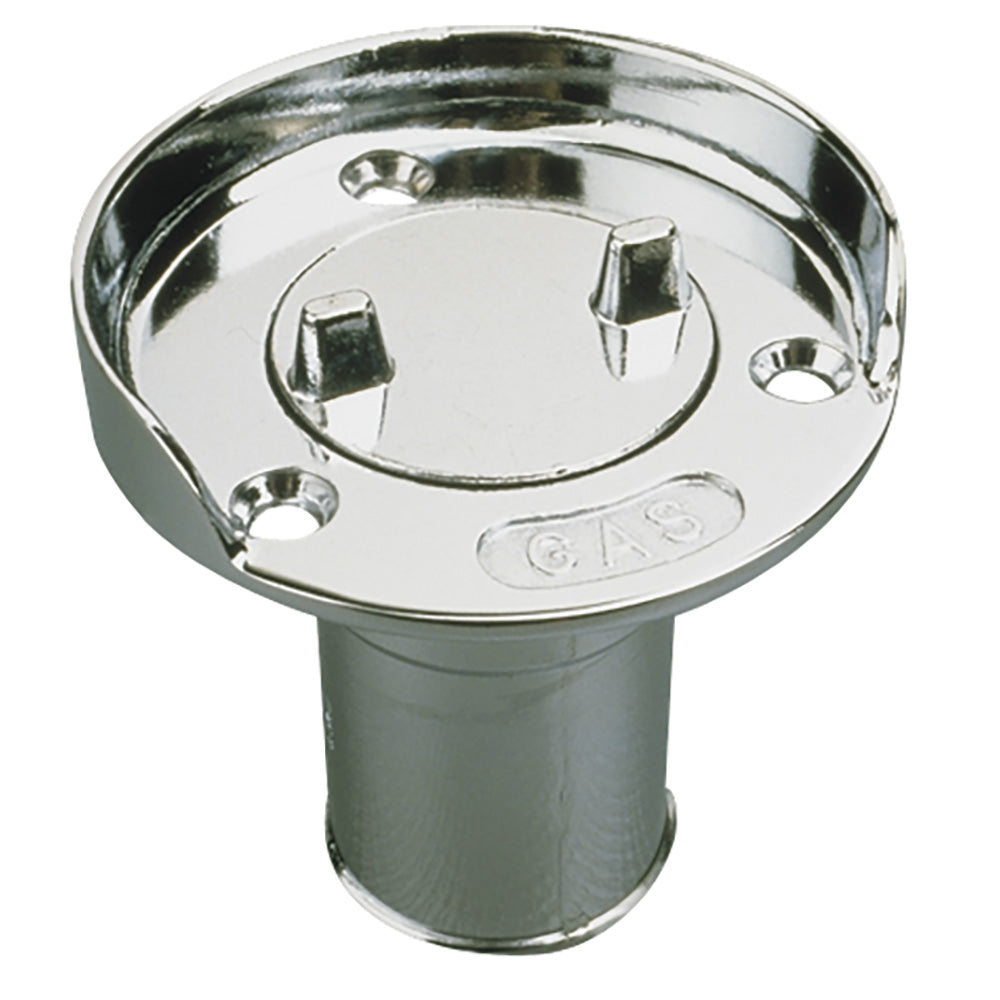 Tuyau de remplissage de pont Sea-Dog avec protection anti-éclaboussures - Zinc moulé sous pression chromé
