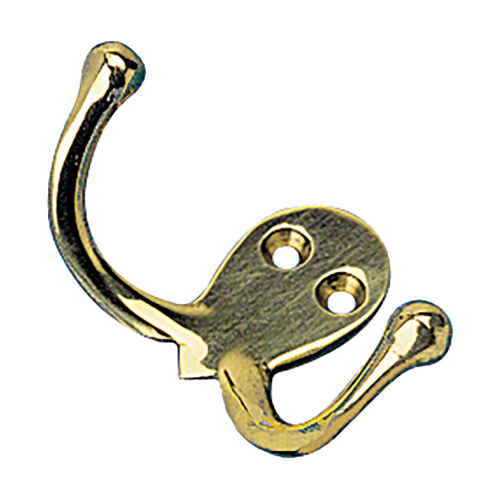 Patère double Sea-Dog - Laiton coulé
