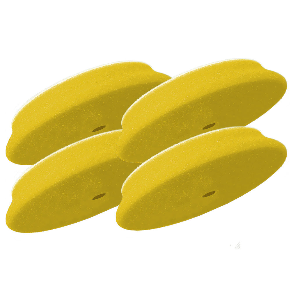 Tampon en mousse de finition fine RUPES DA 70 mm - Jaune *Pack de 4