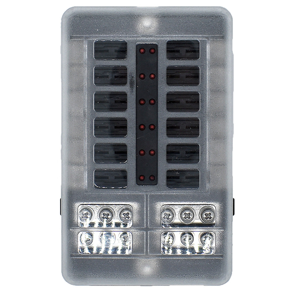 Bloc-fusibles Bluewater 12 positions avec LED