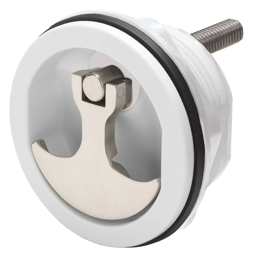 Poignée de compression Whitecap - Nylon blanc/acier inoxydable - Non verrouillable