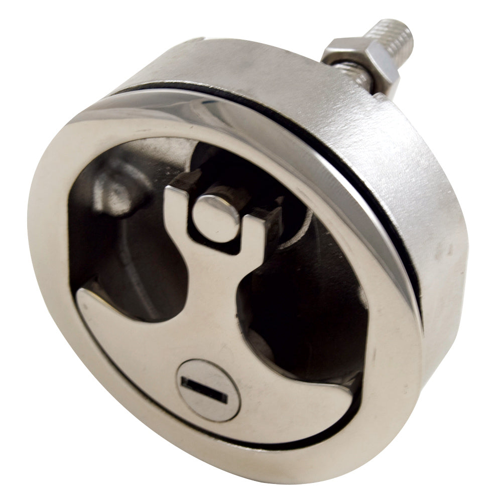 Poignée de compression Whitecap - Acier inoxydable 316 - Verrouillable - Diamètre extérieur 3"
