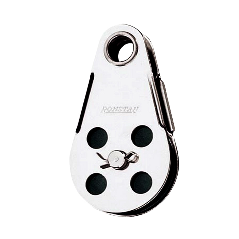 Bloc de fil Ronstan - Tête de rivet tubulaire avec poulie Nylatron amovible - Diamètre de poulie 45 mm (1-3/4")