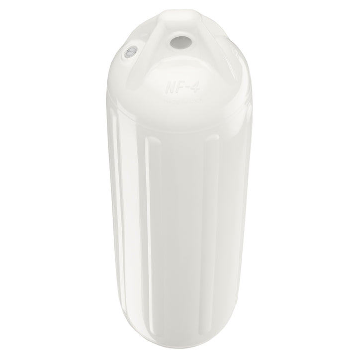 Garde-boue Polyform NF-4 robuste à double œillet 6,4" x 21,6" - Blanc