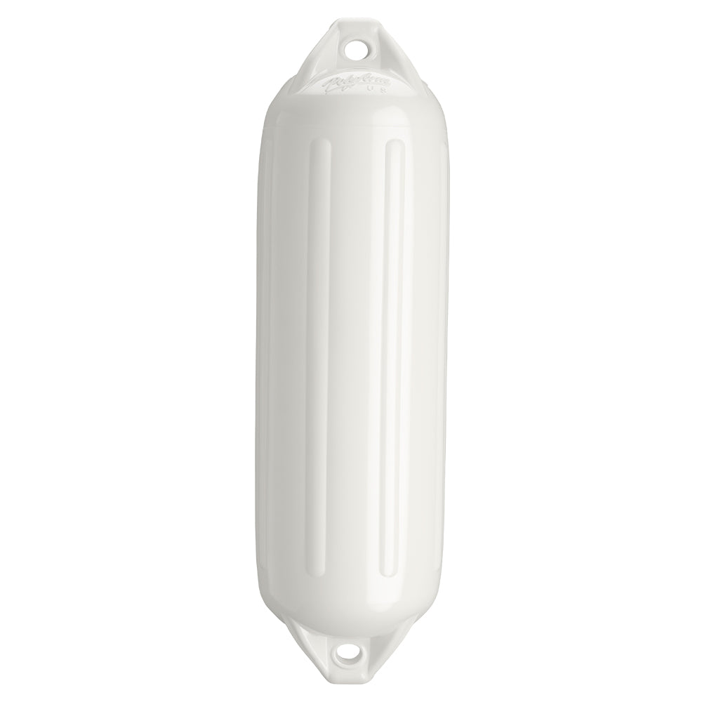 Garde-boue Polyform NF-4 robuste à double œillet 6,4" x 21,6" - Blanc