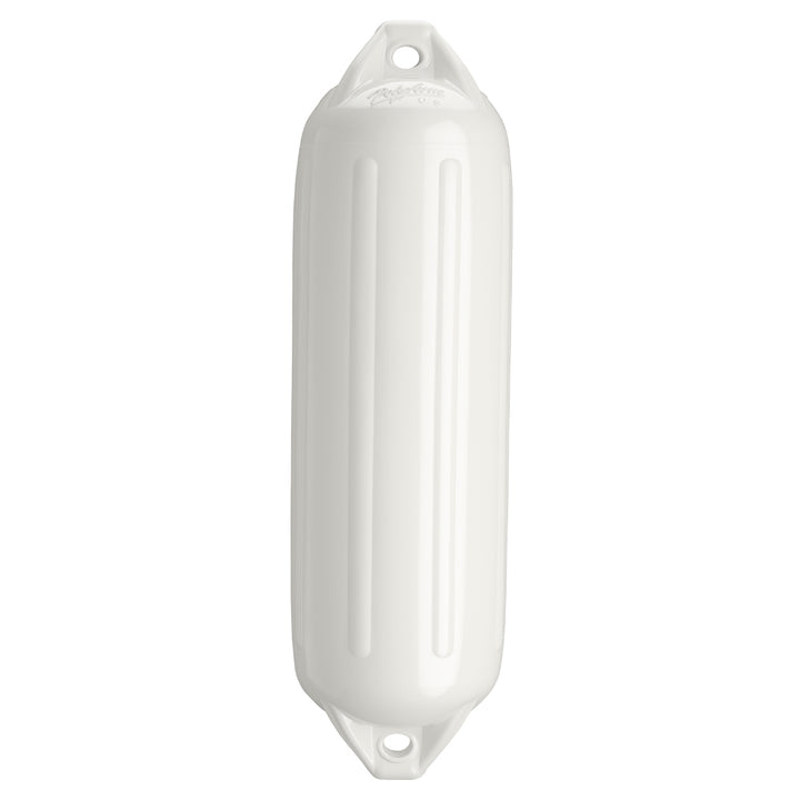 Garde-boue Polyform NF-4 robuste à double œillet 6,4" x 21,6" - Blanc