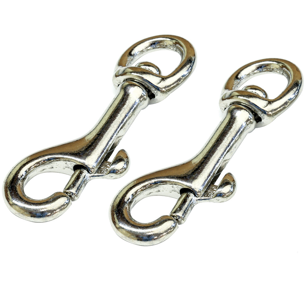 Boutons-pression Tigress en laiton nickelé - Paire