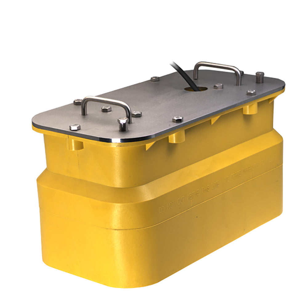 Transducteur chirp basse/haute fréquence Airmar 599 intégré à la coque sans connecteur