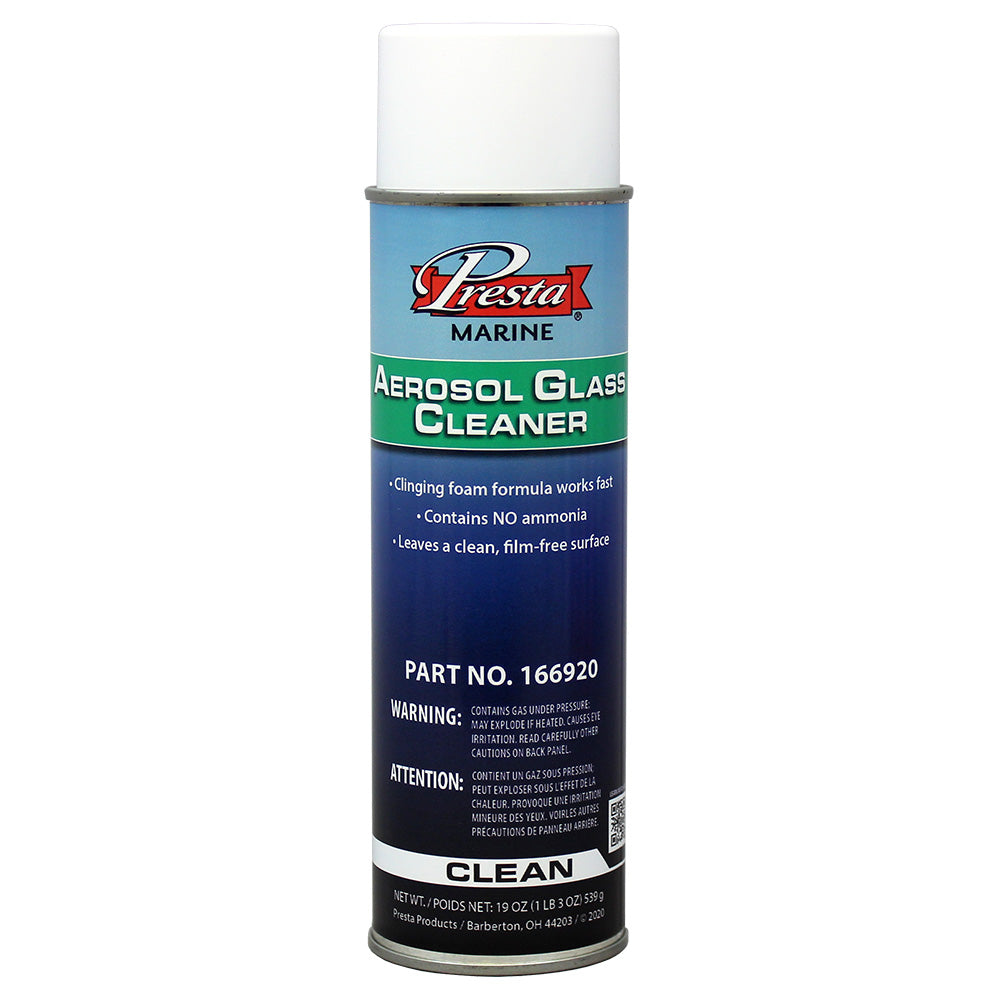 Nettoyant pour vitres Presta Marine sans ammoniaque en aérosol - 530 ml