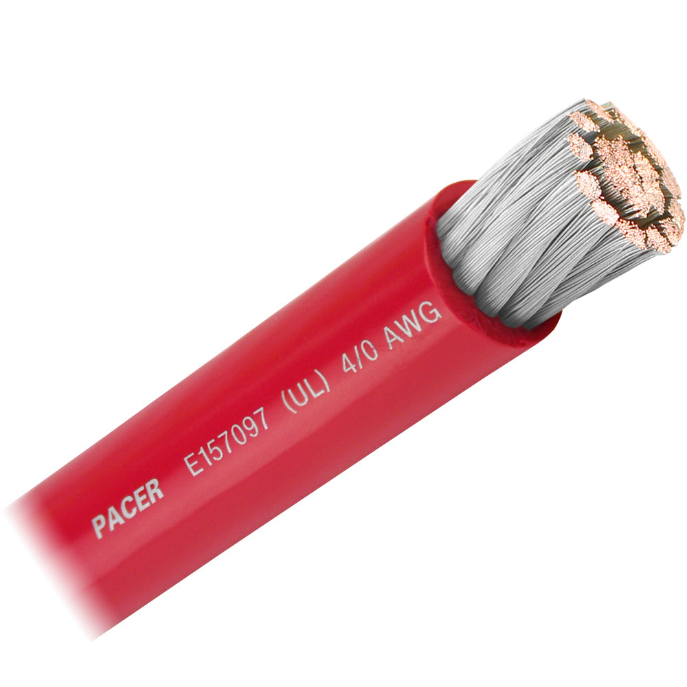 Câble de batterie Pacer Red 4/0 AWG - Vendu au pied