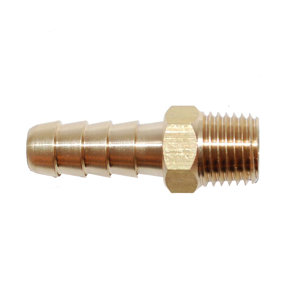 Raccord de tuyau de carburant universel en laiton Attwood - 1/4" NPT x 5/16" cannelé