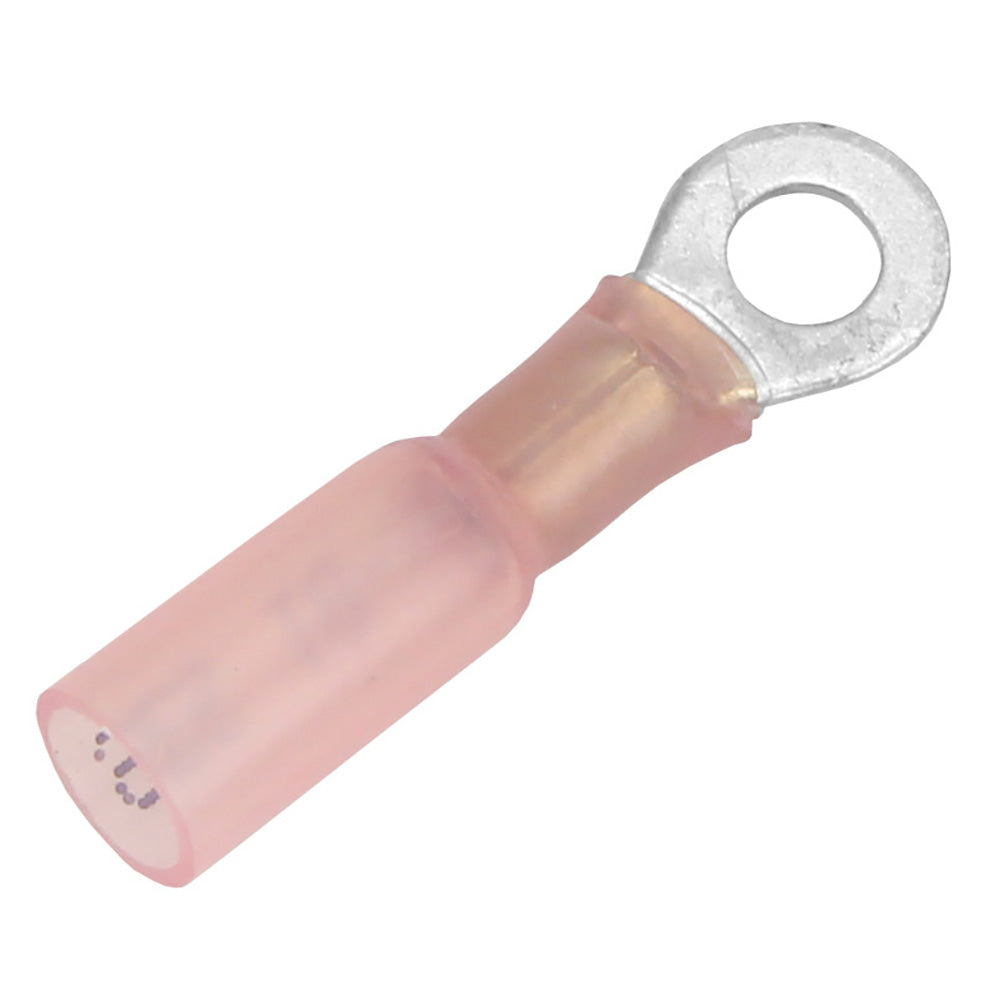 Cosse à anneau thermorétractable Pacer 22-18 AWG - Taille de goujon n° 10 - Paquet de 3
