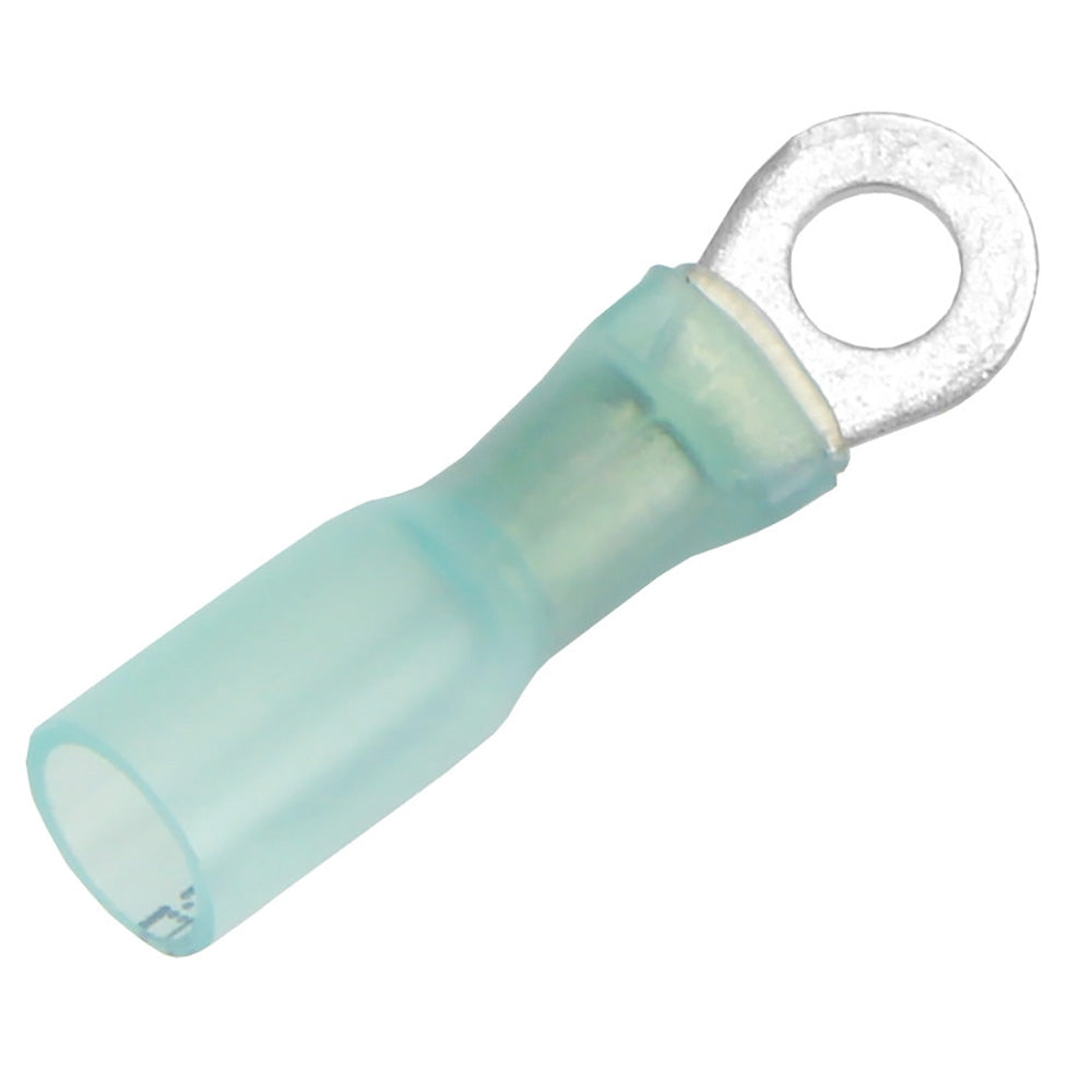 Cosse à anneau thermorétractable Pacer 16-14 AWG - Taille de goujon n° 8 - Paquet de 25