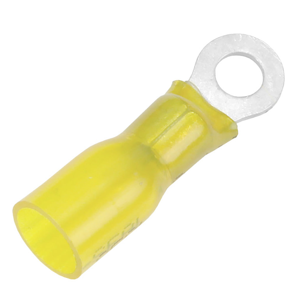 Cosse à anneau thermorétractable Pacer 12-10 AWG - Taille de goujon n° 8 - Paquet de 100