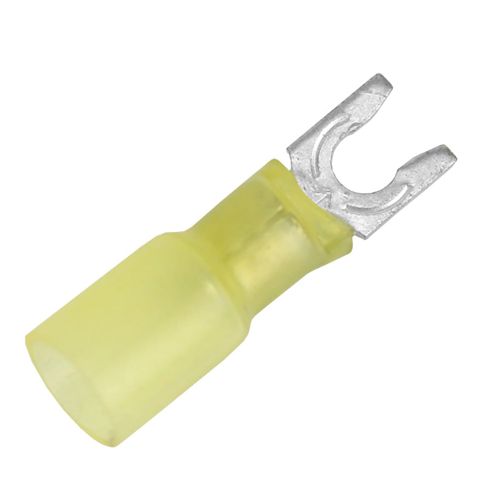 Cosse à fourche thermorétractable Pacer 12-10 AWG - Taille de goujon n° 8 - Paquet de 100