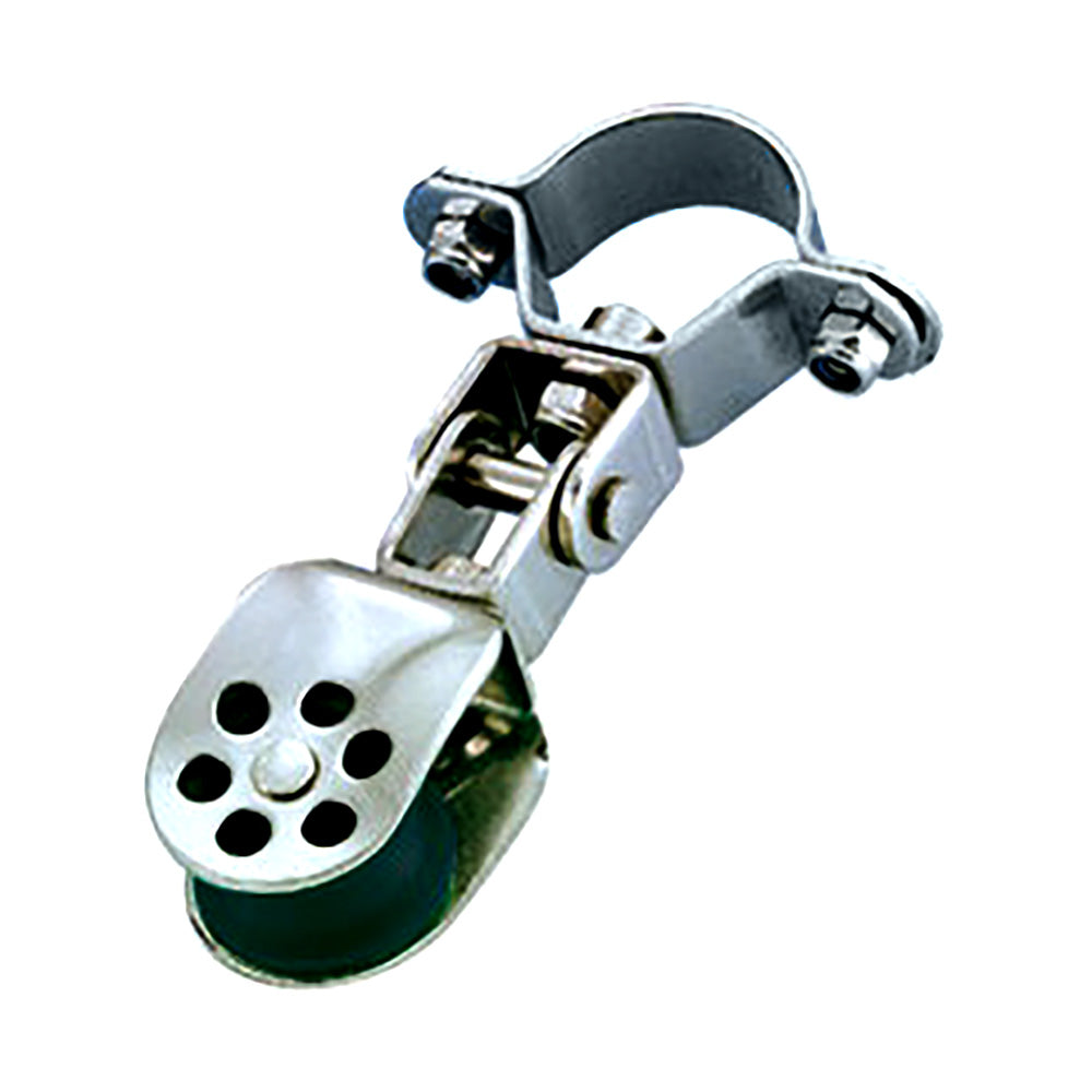 Poulie simple Wichard en acier inoxydable - Diamètre de réa 25 mm pour poteau pivotant 25 mm