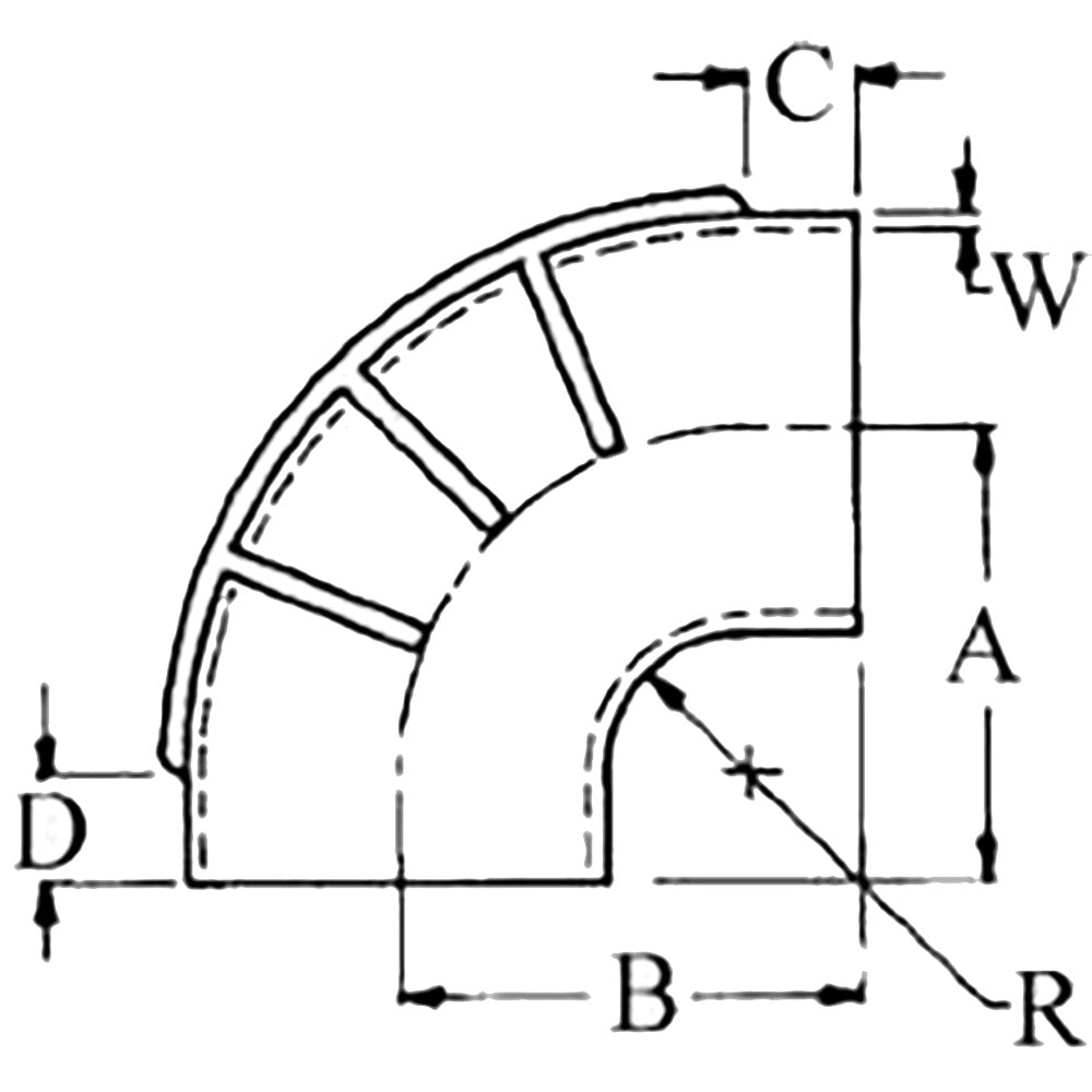 Coude d'échappement humide moulé en silicone bleu Trident Marine, diamètre intérieur 4" (10,2 cm), 90 degrés, avec 4 colliers de serrage en T.