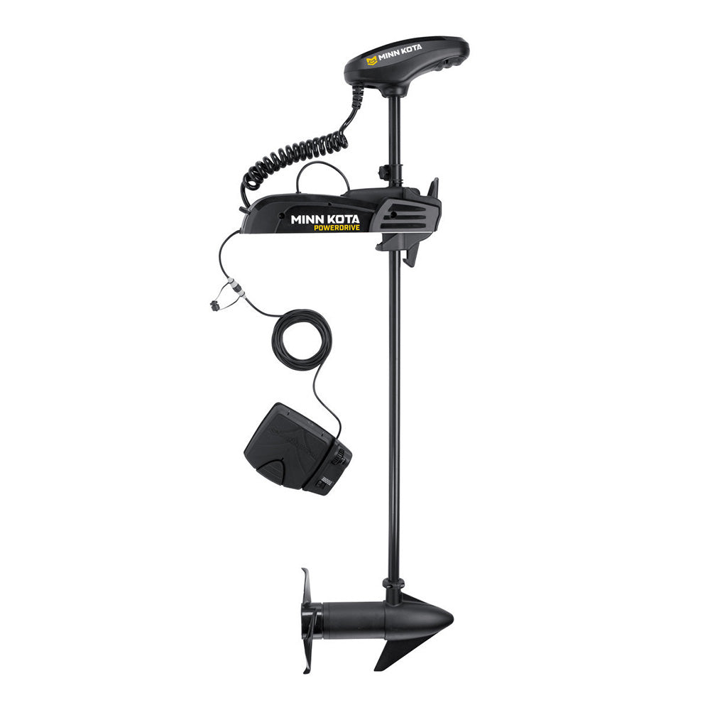 Moteur de pêche à la traîne Minn Kota Pontoon PowerDrive 55 avec pédale - 12 V - 55 lb - 48 po